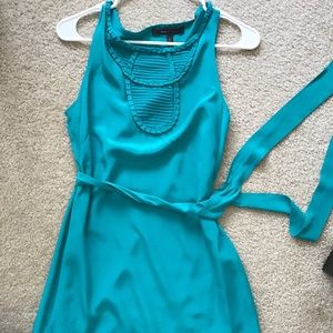 BCBG Teal Silk Dress